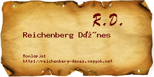 Reichenberg Dénes névjegykártya