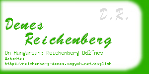 denes reichenberg business card